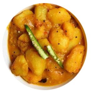 2 plates Aloo Chorchori