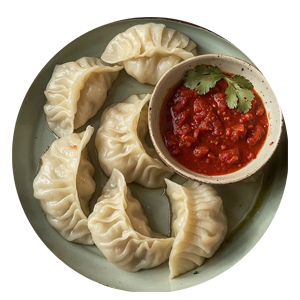 Steam Chicken Momo  6pc